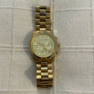 Michael Kors Runway Gold tone watch